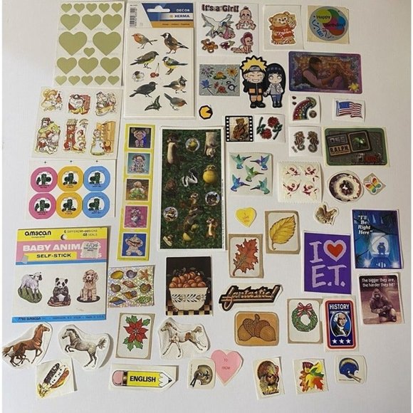 Sticker Koduk Other | Vintage Stickers Set Sandylion Kodak Et Animals Cabbage Patch ...